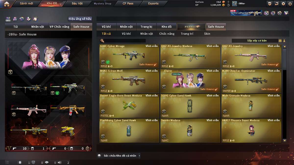 shop acc cf uy tin gia re